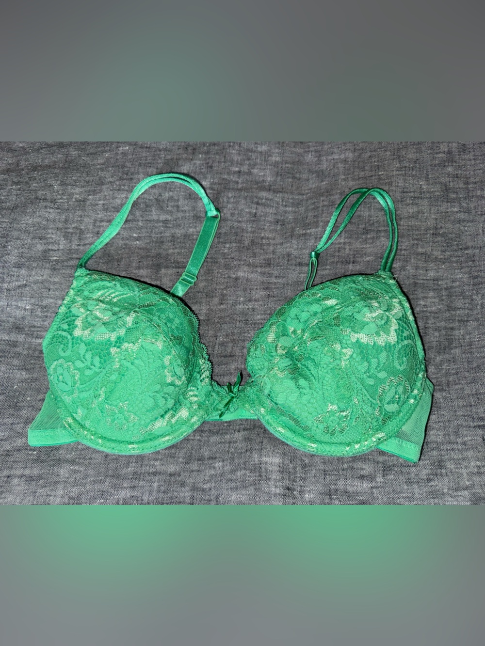 NWT AUTHENTIC H&M WOMEN’S LACE REMOVABLE  PUSH UP PADS BRA SIZE 34A